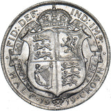 1919 Halfcrown - George V British Silver Coin - Very Nice