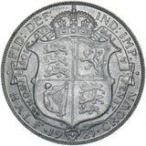 1921 Halfcrown - George V British Silver Coin - Very Nice