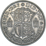1930 Halfcrown - George V British Silver Coin - Nice