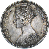 1849 Godless Florin - Victoria British Silver Coin - Nice