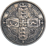 1887 Gothic Florin - Victoria British Silver Coin