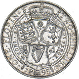 1895 Florin (Davies 836, Dies 1A) - Victoria British Silver Coin - Nice