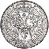 1895 Florin (Davies 836, Dies 1A) - Victoria British Silver Coin - Very Nice