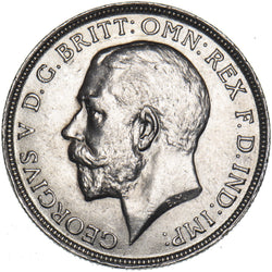 1914 Florin - George V British Silver Coin - Very Nice