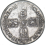 1696 Shilling - William III British Silver Coin