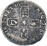 1697 Shilling - William III British Silver Coin