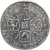 1743 Shilling - George II British Silver Coin - Nice