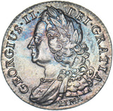 1745 LIMA Shilling - George II British Silver Coin - Very Nice