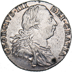 1787 Shilling (Ex Edge Mount) - George III British Silver Coin