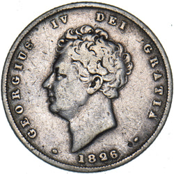 1826 Shilling - George IV British Silver Coin