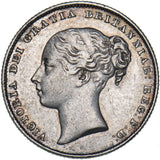 1862 Shilling - Victoria British Silver Coin - Nice