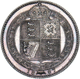 1887 Shilling - Victoria British Silver Coin - Nice