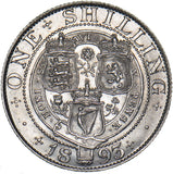 1893 Shilling (Rare Dies 1C) - Victoria British Silver Coin - Very Nice