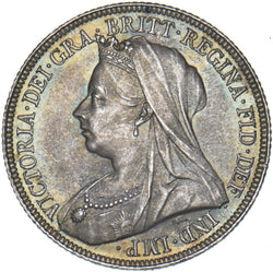 1895 Shilling (Small Rose) - Victoria British Silver Coin - Superb
