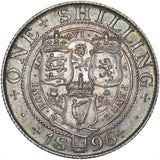 1896 Shilling - Victoria British Silver Coin - Superb
