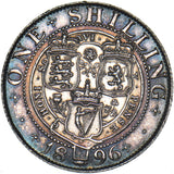 1896 Shilling - Victoria British Silver Coin - Nice