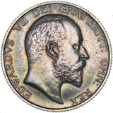 1902 Matt Proof Shilling - Edward VII British Silver Coin - Superb