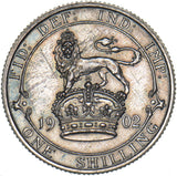 1902 Matt Proof Shilling - Edward VII British Silver Coin - Superb