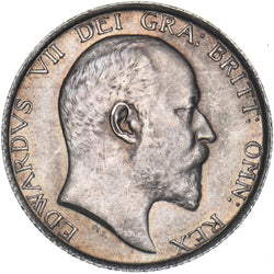 1906 Shilling - Edward VII British Silver Coin - Very Nice