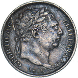 1816 Sixpence - George III British Silver Coin
