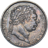 1817 Sixpence - George III British Silver Coin - Nice