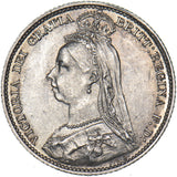 1892 Sixpence - Victoria British Silver Coin - Very Nice