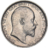 1905 Sixpence - Edward VII British Silver Coin - Very Nice