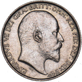 1909 Sixpence - Edward VII British Silver Coin - Nice
