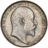 1910 Sixpence - Edward VII British Silver Coin - Superb
