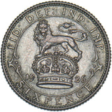 1926 Sixpence - George V British Silver Coin - Very Nice