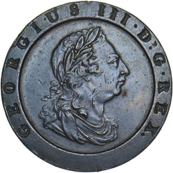 1797 Cartwheel Twopence - George III British  Coin - Very Nice
