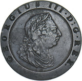 1797 Cartwheel Twopence - George III British  Coin - Nice