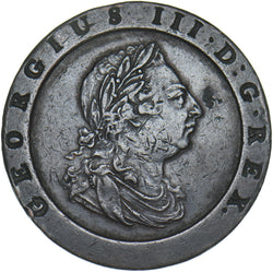 1797 Cartwheel Twopence - George III British  Coin - Nice