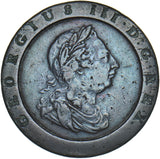 1797 Cartwheel Twopence - George III British  Coin - Nice