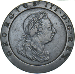1797 Cartwheel Twopence - George III British  Coin - Nice