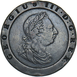 1797 Cartwheel Twopence - George III British  Coin
