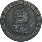 1797 Cartwheel Penny - George III British Copper Coin