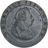 1797 Cartwheel Penny - George III British Copper Coin