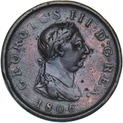 1806 Penny - George III British Copper Coin