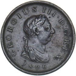 1806 Penny - George III British Copper Coin