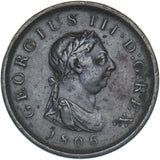 1806 Penny - George III British Copper Coin