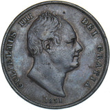 1831 Penny - William IV British Copper Coin - Nice