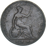 1856 Penny (PT) - Victoria British Copper Coin