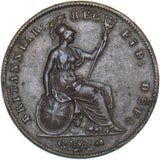 1859 Penny - Victoria British Copper Coin - Nice