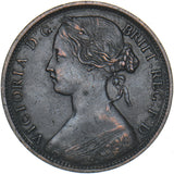 1862 Penny - Victoria British Bronze Coin - Nice