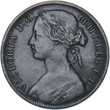 1867 Penny - Victoria British Bronze Coin - Nice