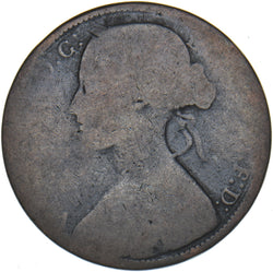 1869 Penny - Victoria British Bronze Coin