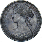 1870 Penny - Victoria British Bronze Coin - Very Nice