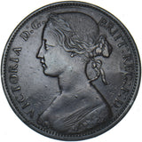 1872 Penny - Victoria British Bronze Coin - Nice