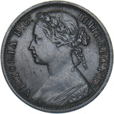 1874 Penny (F72 7+H) - Victoria British Bronze Coin - Nice